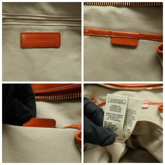 Burberry Brown Cloth Tote 633-041825 - Picture 11 of 12